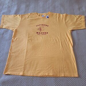 Gap‎ Vintage Men's Yellow Tshirt 90s Made in USA Classic Cotton Size XL